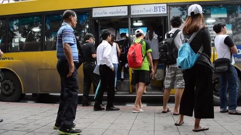Bus stop Stock Footage 71567179