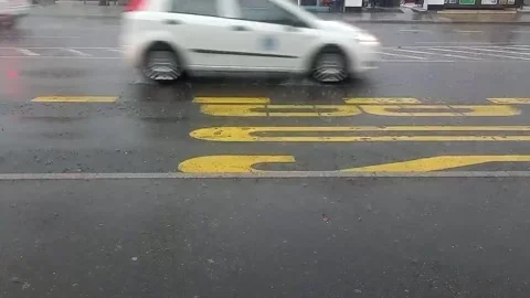 At the bus stop Stock Footage 255503618