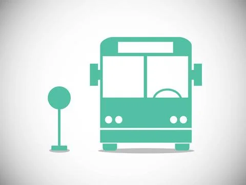 Bus stop icon, logo vector illustration Bus stop icon, logo vector illustr... Stock Photos