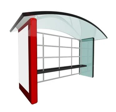 Bus stop Illustrazione stock