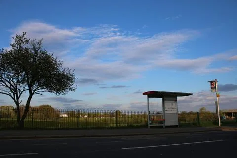 Bus stop Stock Photos