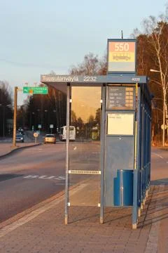 Bus stop. Stock Photos