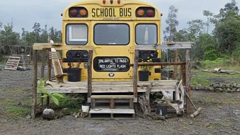 The bus stop Stock Photos