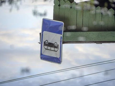 Bus stop Stock Photos