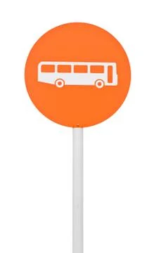 Bus stop sign Stock-Illustration