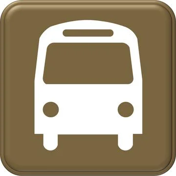 Bus stop sign Stock Illustration