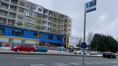 Bus stop translink waiting area Stock-Footage 234587226