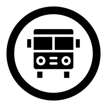 Bus stop Vector Icon Design Illustration Stock Illustration
