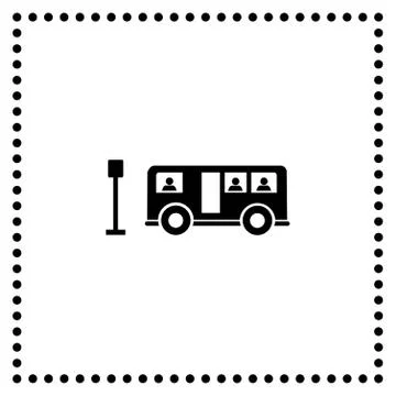 Bus symbol Stock Illustration