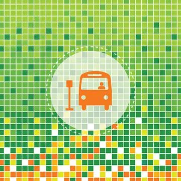 Bus symbol Stock Illustration