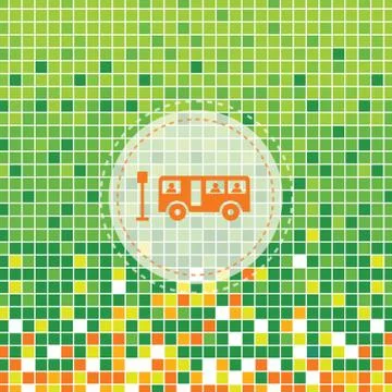 Bus symbol Stock Illustration