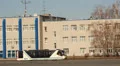 The bus takes passengers to the aircraft HD Footage