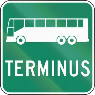 Bus Terminus in Canada Ilustración de archivo