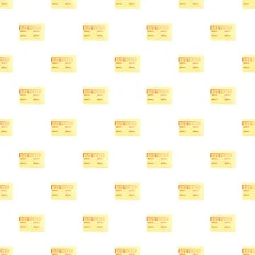 Bus ticket seamless pattern for travel and transportation Stock Illustration