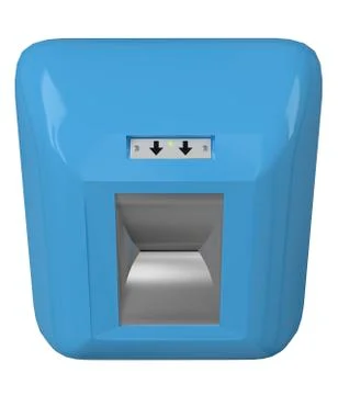 Bus ticket validator machine - 3d renderings Stock Photos