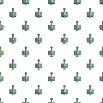 Bus ticket validator pattern for public transport travel 스톡 일러스트