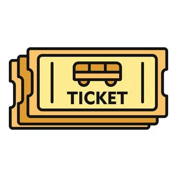 Bus tickets stack representing public transportation and travel Illustrazione stock