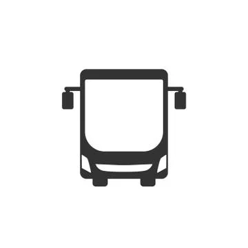 Bus, transportation icon icon. Vector illustration. Flat design. Illustration