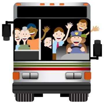 Bus transportation Stock Illustration