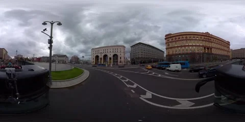 A bus that uses electricity is moving through Moscow city. Stock Footage 247331463