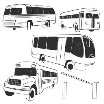 Bus vector Stock Illustration