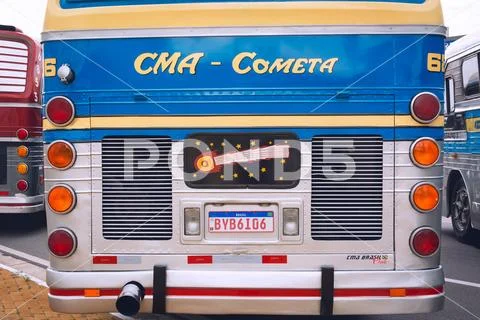 Bus vehicle CMA Cometa Scania K124 IB 2001 on display at Bus