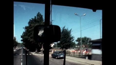 Bus View of Road Stock Footage 278410107