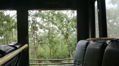 Bus view at surrounding nature Stock Footage 60732263