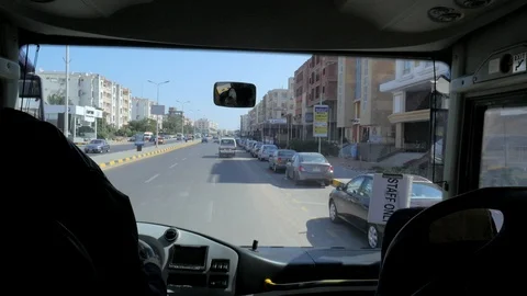 The Bus is on the Way Video stock 86867547