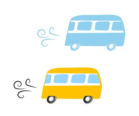 Bus on a white background. Symbol. Vector. Stock Illustration