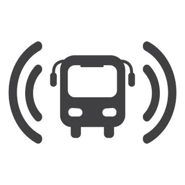 Bus wi-fi vector icon Stock Illustration