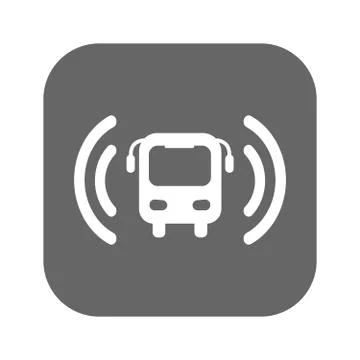 Bus wi-fi vector icon Stock Illustration