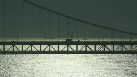 Busan bridge closeup Stock Footage 10845747