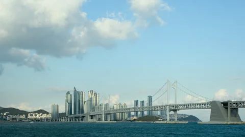 Busan Skyline Timelapse Vidéo 332912895