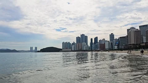 Busan, South Korea - 1 Jun 2024 : Exploring Haeundae: South Korea's Premier.. Vídeo Stock 301635752
