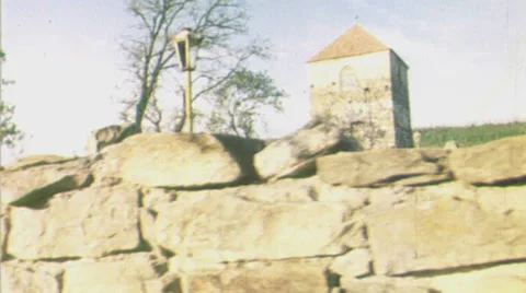 Buscha castle in Ukraine Stock Footage 34486722
