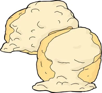 Buscuits and gravy Stock Illustration