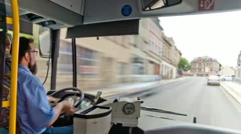 Busdriver Timelapse Stock Footage 11574562