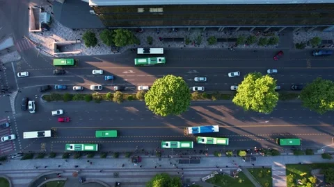 Buses on the bus lane Stock-Footage 194445517