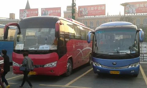 Buses in china Foto stock