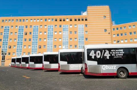 Buses in line Stock Photos