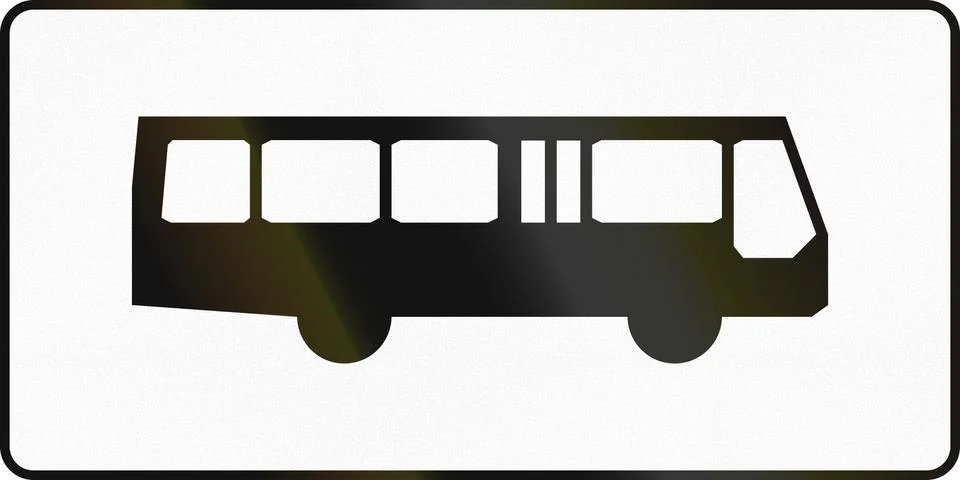 Buses In Poland Illustrazione stock