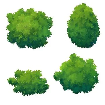 Bush for cartoon Stock Illustration