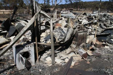 Bush fire Stock Photos