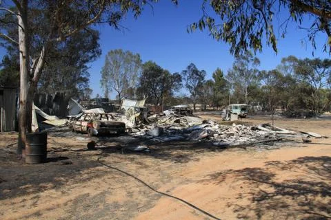 Bush fire Stock Photos