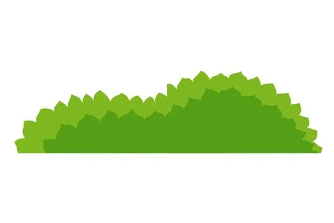 Bush flat illustration Stock Illustration