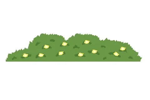 Bush flat illustration Stock Illustration