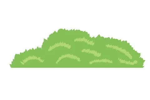 Bush flat illustration Stock Illustration