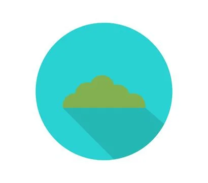 Bush icon illustrated in vector on white background Stock Illustration