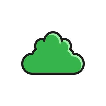 Bush icon vector basic design simple and modern Stock Illustration